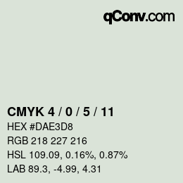 Color code: CMYK 4 / 0 / 5 / 11 | qconv.com