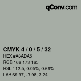 Color code: CMYK 4 / 0 / 5 / 32 | qconv.com