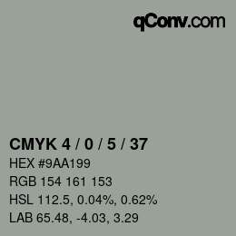 Color code: CMYK 4 / 0 / 5 / 37 | qconv.com