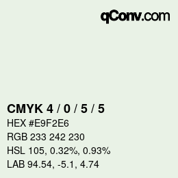 Color code: CMYK 4 / 0 / 5 / 5 | qconv.com