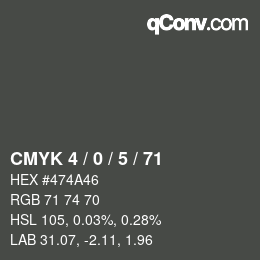 Color code: CMYK 4 / 0 / 5 / 71 | qconv.com