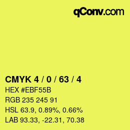 Color code: CMYK 4 / 0 / 63 / 4 | qconv.com