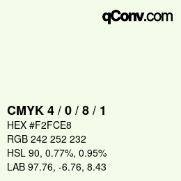 Color code: CMYK 4 / 0 / 8 / 1 | qconv.com