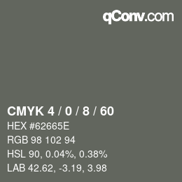 Color code: CMYK 4 / 0 / 8 / 60 | qconv.com