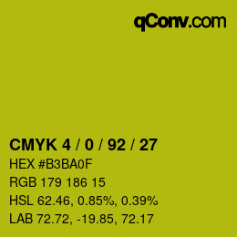 Color code: CMYK 4 / 0 / 92 / 27 | qconv.com