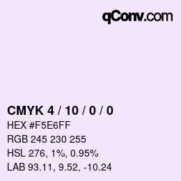 Código de color: CMYK 4 / 10 / 0 / 0 | qconv.com