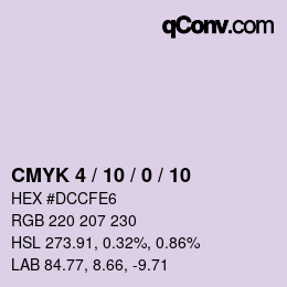 カラーコード: CMYK 4 / 10 / 0 / 10 | qconv.com