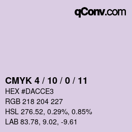 カラーコード: CMYK 4 / 10 / 0 / 11 | qconv.com