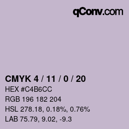 Color code: CMYK 4 / 11 / 0 / 20 | qconv.com