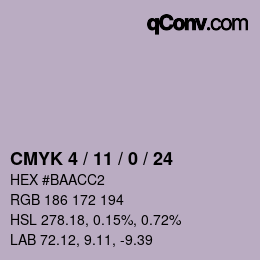 Color code: CMYK 4 / 11 / 0 / 24 | qconv.com