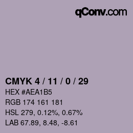 Color code: CMYK 4 / 11 / 0 / 29 | qconv.com