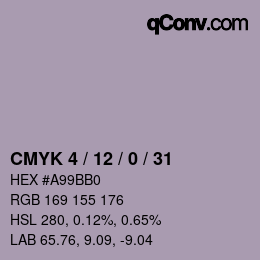 Color code: CMYK 4 / 12 / 0 / 31 | qconv.com