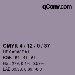 Color code: CMYK 4 / 12 / 0 / 37 | qconv.com