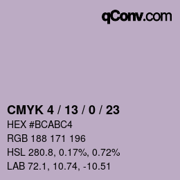 Color code: CMYK 4 / 13 / 0 / 23 | qconv.com