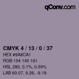 Color code: CMYK 4 / 13 / 0 / 37 | qconv.com