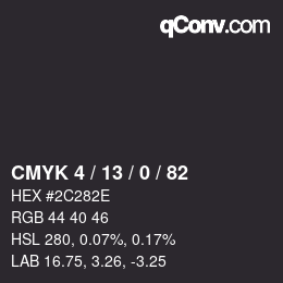 Color code: CMYK 4 / 13 / 0 / 82 | qconv.com