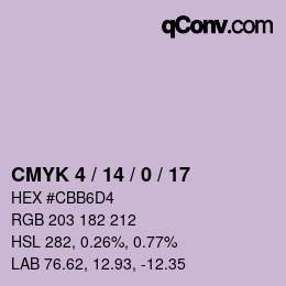 カラーコード: CMYK 4 / 14 / 0 / 17 | qconv.com