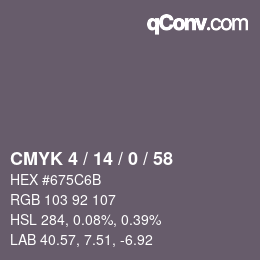 颜色代码: CMYK 4 / 14 / 0 / 58 | qconv.com