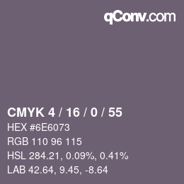 カラーコード: CMYK 4 / 16 / 0 / 55 | qconv.com