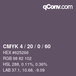 Color code: CMYK 4 / 20 / 0 / 60 | qconv.com