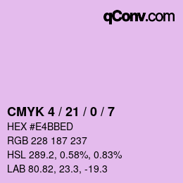 Color code: CMYK 4 / 21 / 0 / 7 | qconv.com
