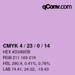 Color code: CMYK 4 / 23 / 0 / 14 | qconv.com