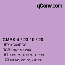 カラーコード: CMYK 4 / 23 / 0 / 20 | qconv.com