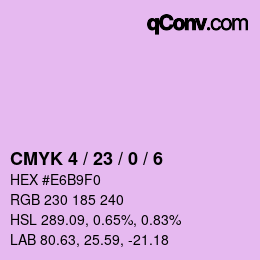 Color code: CMYK 4 / 23 / 0 / 6 | qconv.com