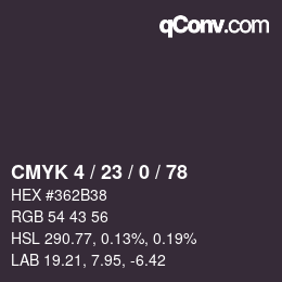 Color code: CMYK 4 / 23 / 0 / 78 | qconv.com