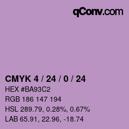 カラーコード: CMYK 4 / 24 / 0 / 24 | qconv.com