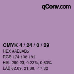 Color code: CMYK 4 / 24 / 0 / 29 | qconv.com