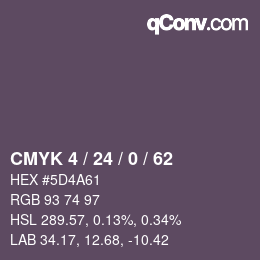 Color code: CMYK 4 / 24 / 0 / 62 | qconv.com