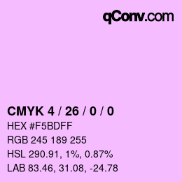 カラーコード: CMYK 4 / 26 / 0 / 0 | qconv.com