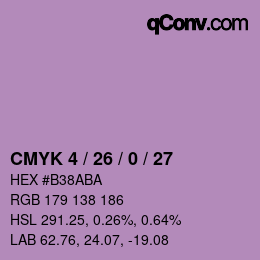 カラーコード: CMYK 4 / 26 / 0 / 27 | qconv.com