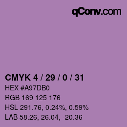 Color code: CMYK 4 / 29 / 0 / 31 | qconv.com