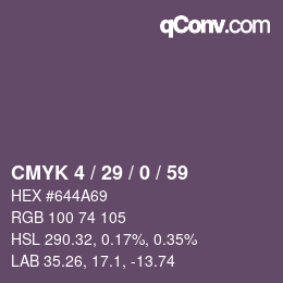 Color code: CMYK 4 / 29 / 0 / 59 | qconv.com