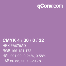 Color code: CMYK 4 / 30 / 0 / 32 | qconv.com