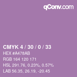 Código de color: CMYK 4 / 30 / 0 / 33 | qconv.com
