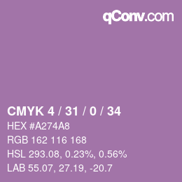 Color code: CMYK 4 / 31 / 0 / 34 | qconv.com