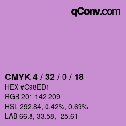 Color code: CMYK 4 / 32 / 0 / 18 | qconv.com