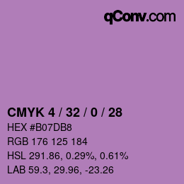 Color code: CMYK 4 / 32 / 0 / 28 | qconv.com