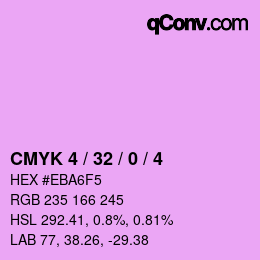 颜色代码: CMYK 4 / 32 / 0 / 4 | qconv.com