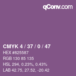 Color code: CMYK 4 / 37 / 0 / 47 | qconv.com