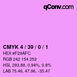 カラーコード: CMYK 4 / 39 / 0 / 1 | qconv.com