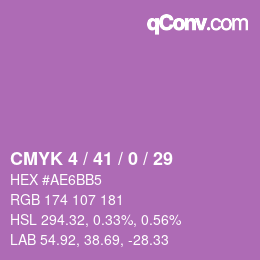 カラーコード: CMYK 4 / 41 / 0 / 29 | qconv.com