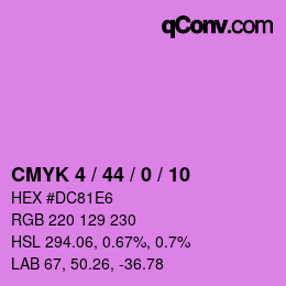 カラーコード: CMYK 4 / 44 / 0 / 10 | qconv.com