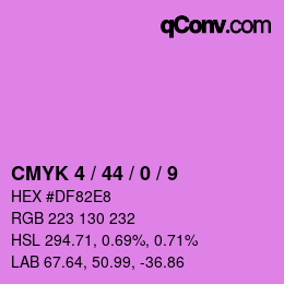 Color code: CMYK 4 / 44 / 0 / 9 | qconv.com