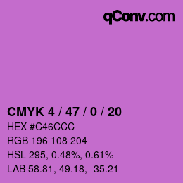 颜色代码: CMYK 4 / 47 / 0 / 20 | qconv.com