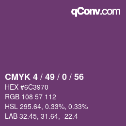 カラーコード: CMYK 4 / 49 / 0 / 56 | qconv.com