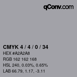 Color code: CMYK 4 / 4 / 0 / 34 | qconv.com